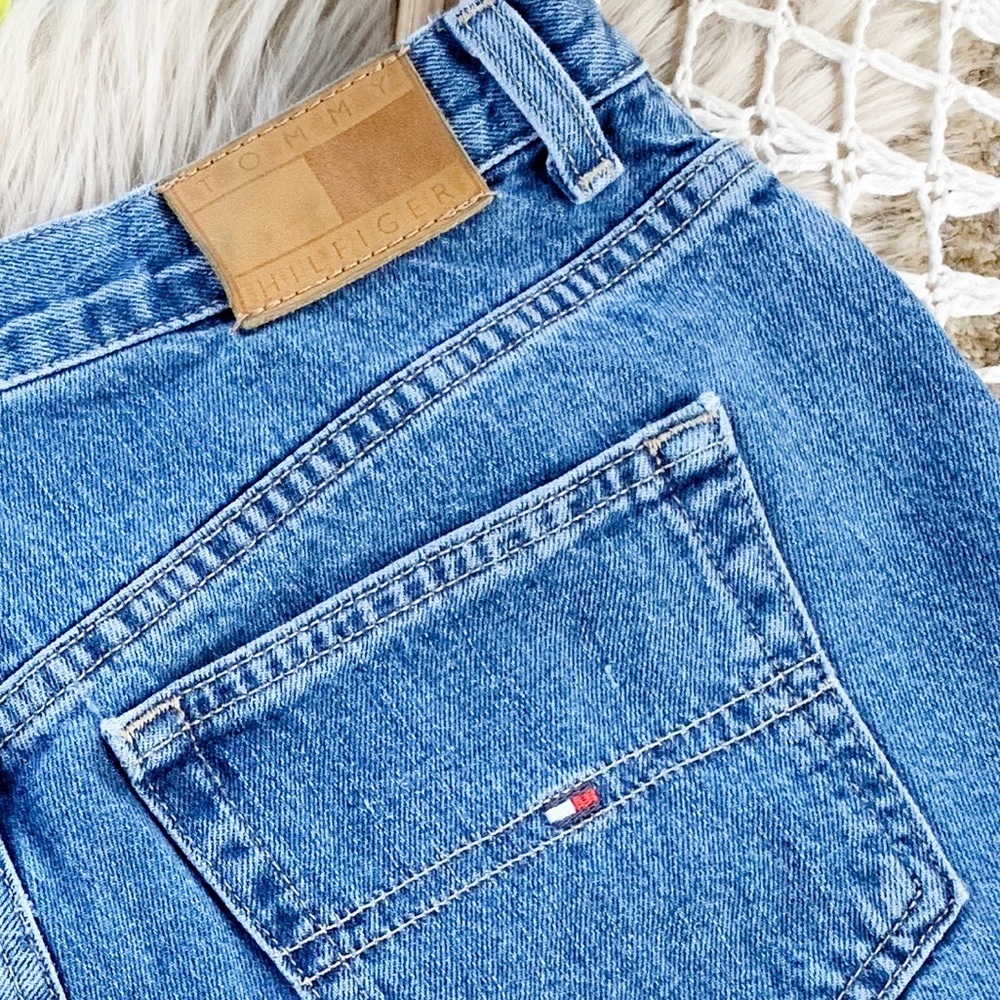 Tommy Hilfiger Distressed Denim Cutoff Shorts Sz 6 - Picture 4 of 7